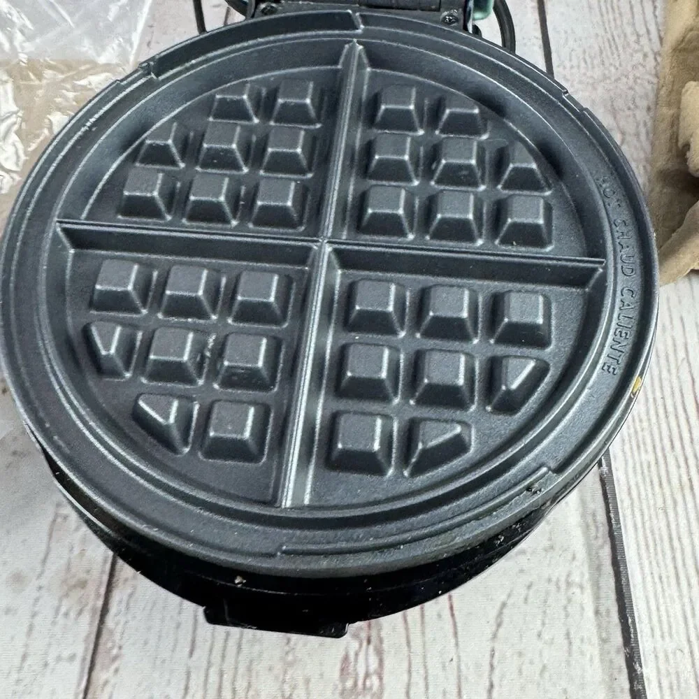 Dash Express Full Size Waffle Maker 8 Inch Aqua Dual Nonstick Waffles Hashbrowns
